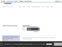 Tablet Screenshot of caminettohotel.it
